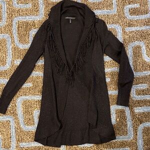 White House Black Market Fringe Women's Sweater
